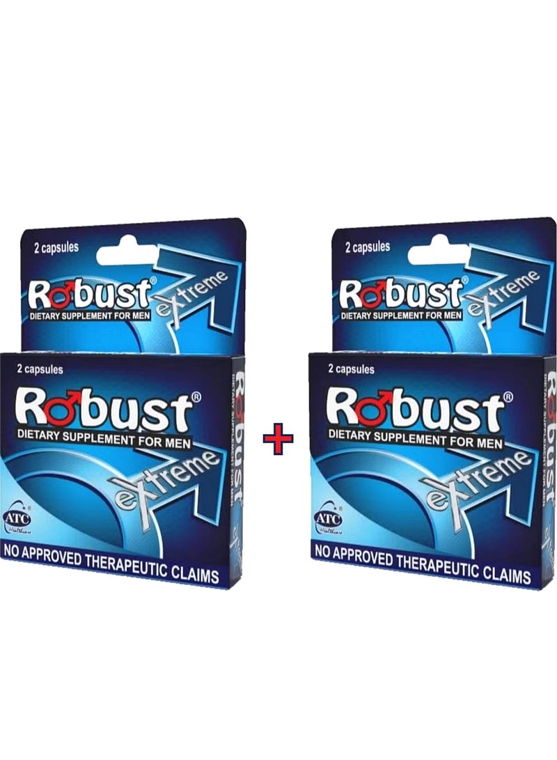 مكمل غذائي قوي وفعال للرجال، قطعتان.